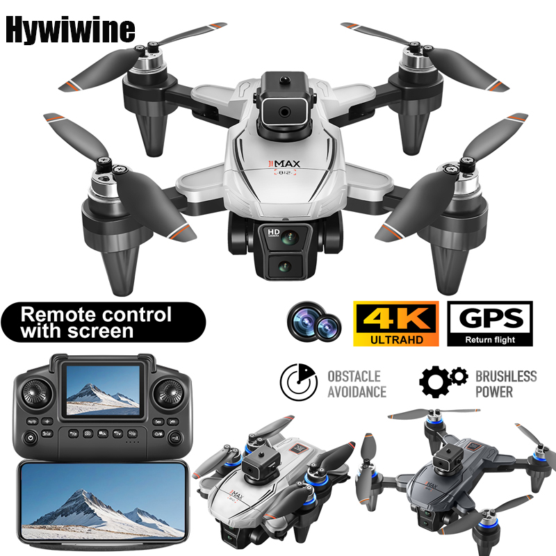 Drone Controller Screen - GPS RC Drone Ekranlı 4K Profesyonel
