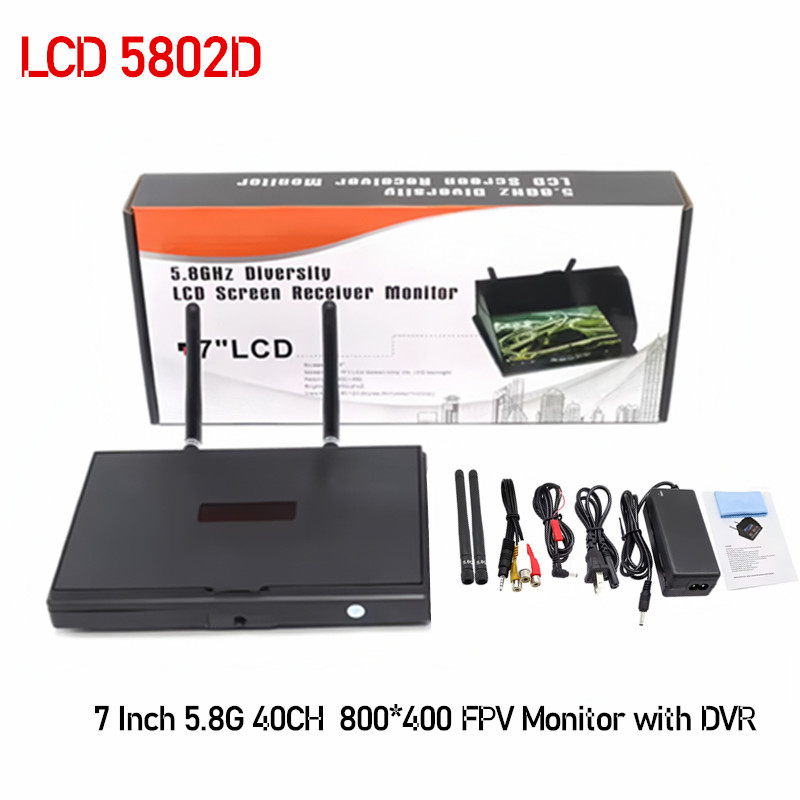 Drone Controller Screen - 5.8G FPV DVR LS5802D, 7 inç