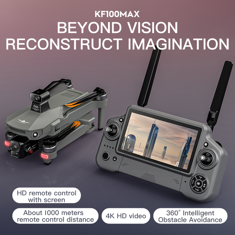 KF100 MAX GPS Drone 4K Kamera  - Drone Controller Screen incelemesi ve fiyatı