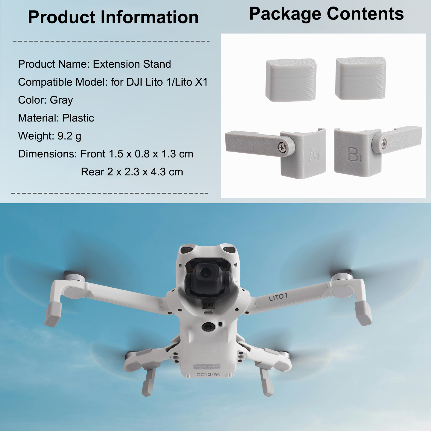 DJI LITO 1 LITO X1 Drone için  - Drone Propeller Holder incelemesi ve fiyatı