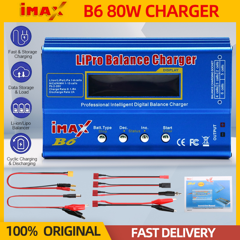 IMAX B6 80W pil şarj cihazı Li - Drone Power Bank incelemesi ve fiyatı