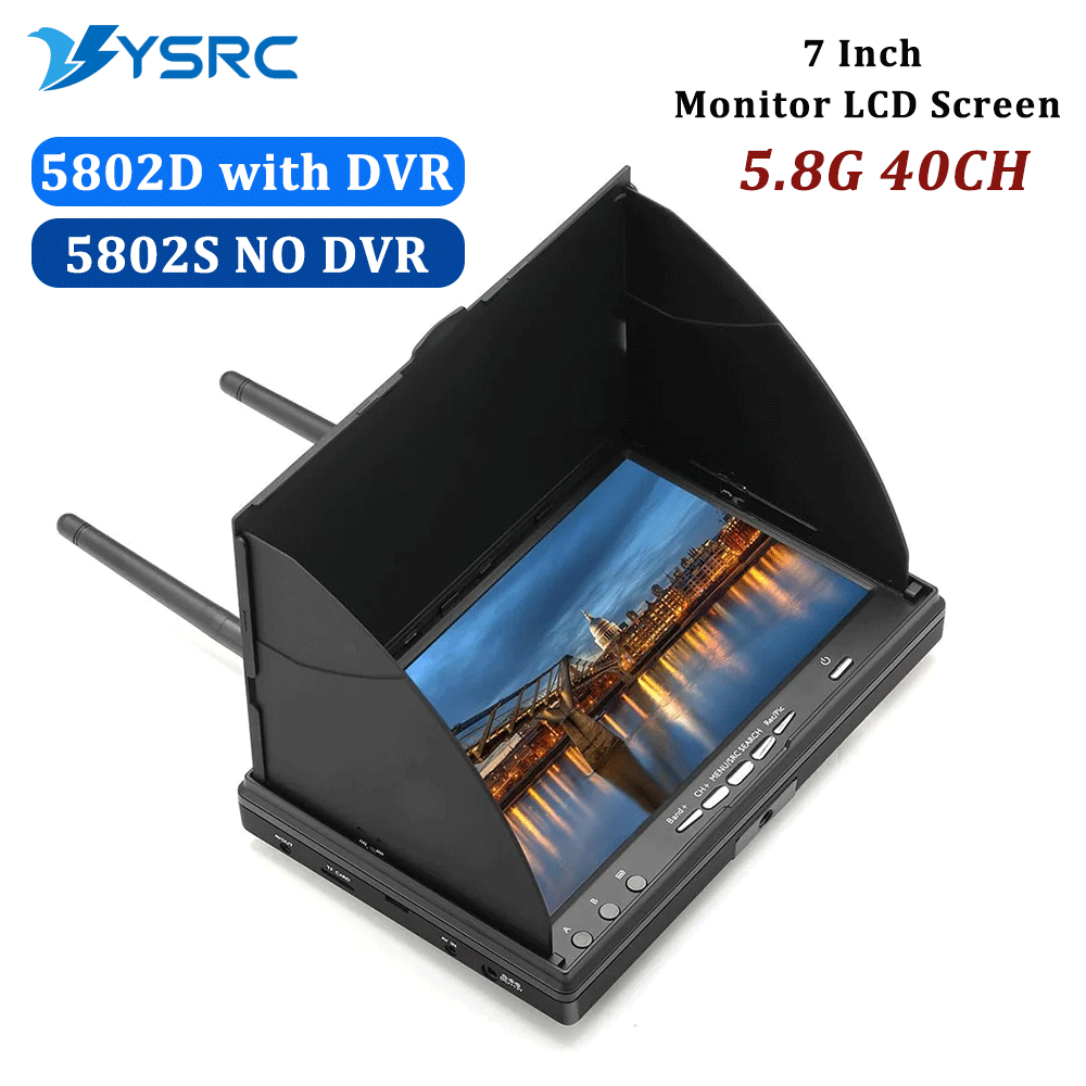 5.8G FPV DVR LS5802D, 7 inç LC - Drone Controller Screen incelemesi ve fiyatı