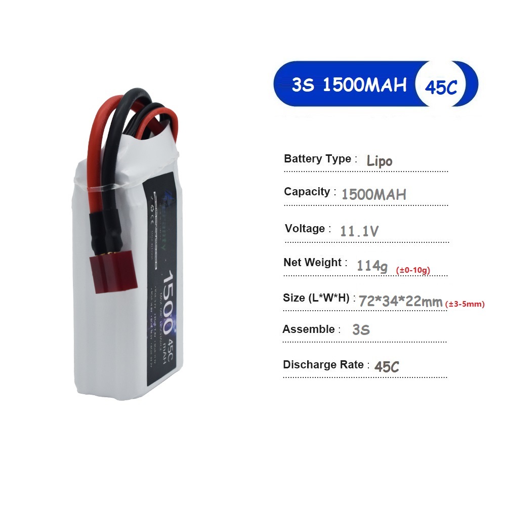 11.1V LiPo Pil 3S 1500mah 1800 - Drone Battery Adapter incelemesi ve fiyatı